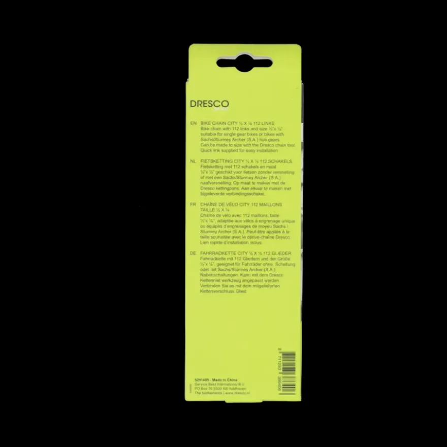 Dresco city fietsketting 1/2X1/8