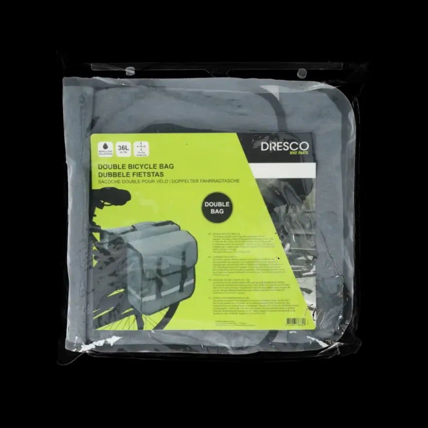 Dresco dubbele fietstas 36L