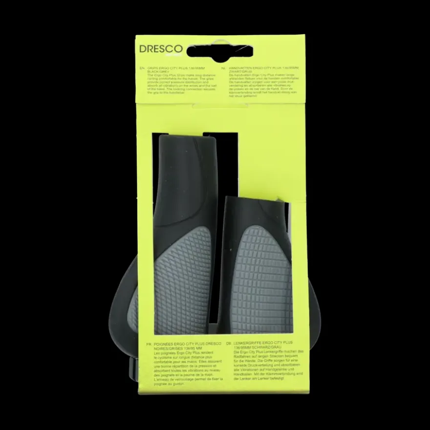 Dresco handvatten ergo city plus zwart/grijs
