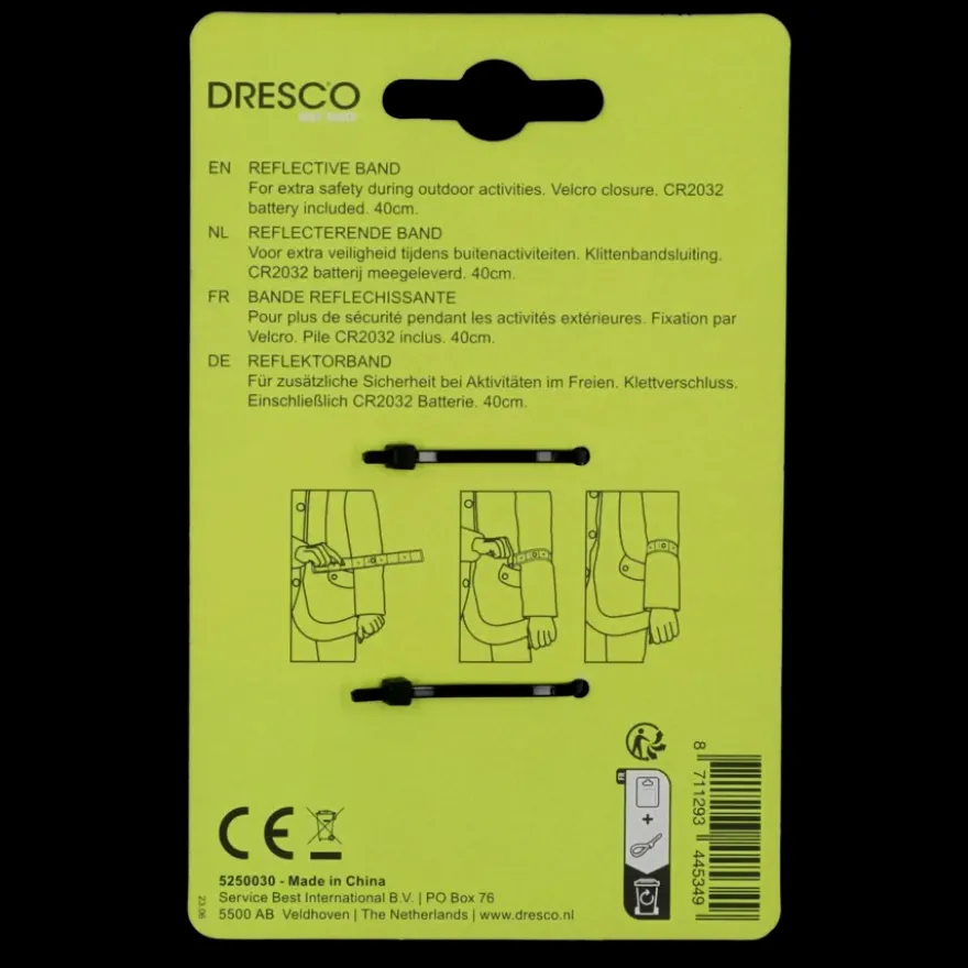 Dresco reflecterende armband LED