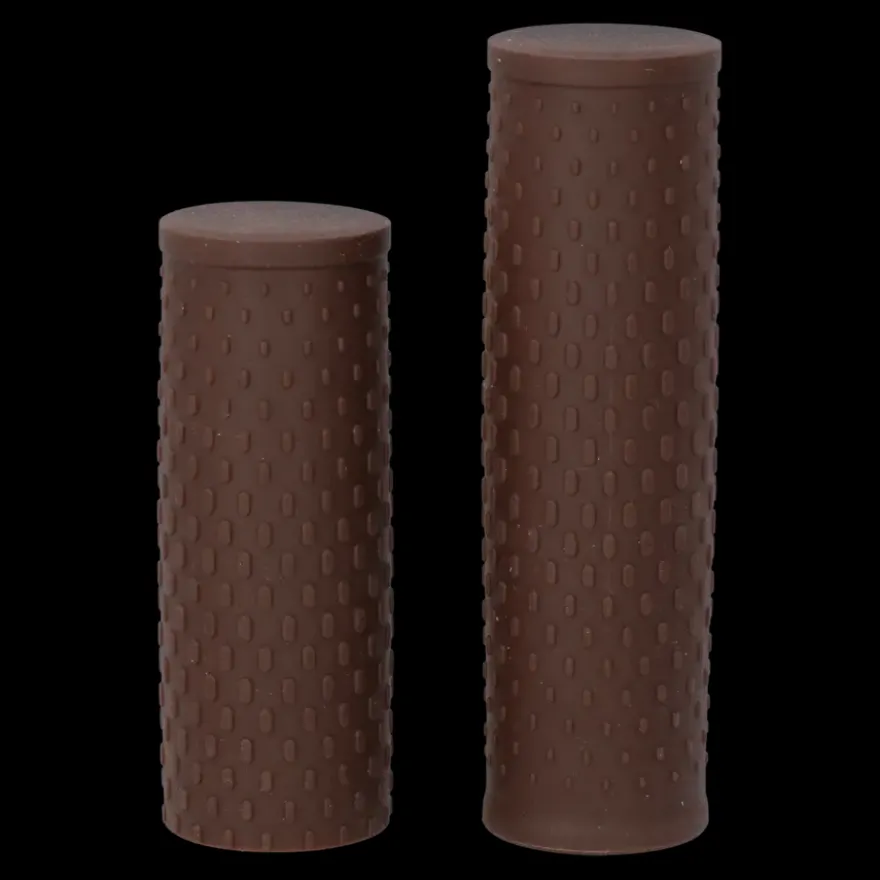 Dresco soft grip fiets handvatten 119/92 mm bruin