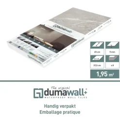 Dumawall+ wandtegel kunststof Modica 1,95m² 37,5x65cm 8 stuks