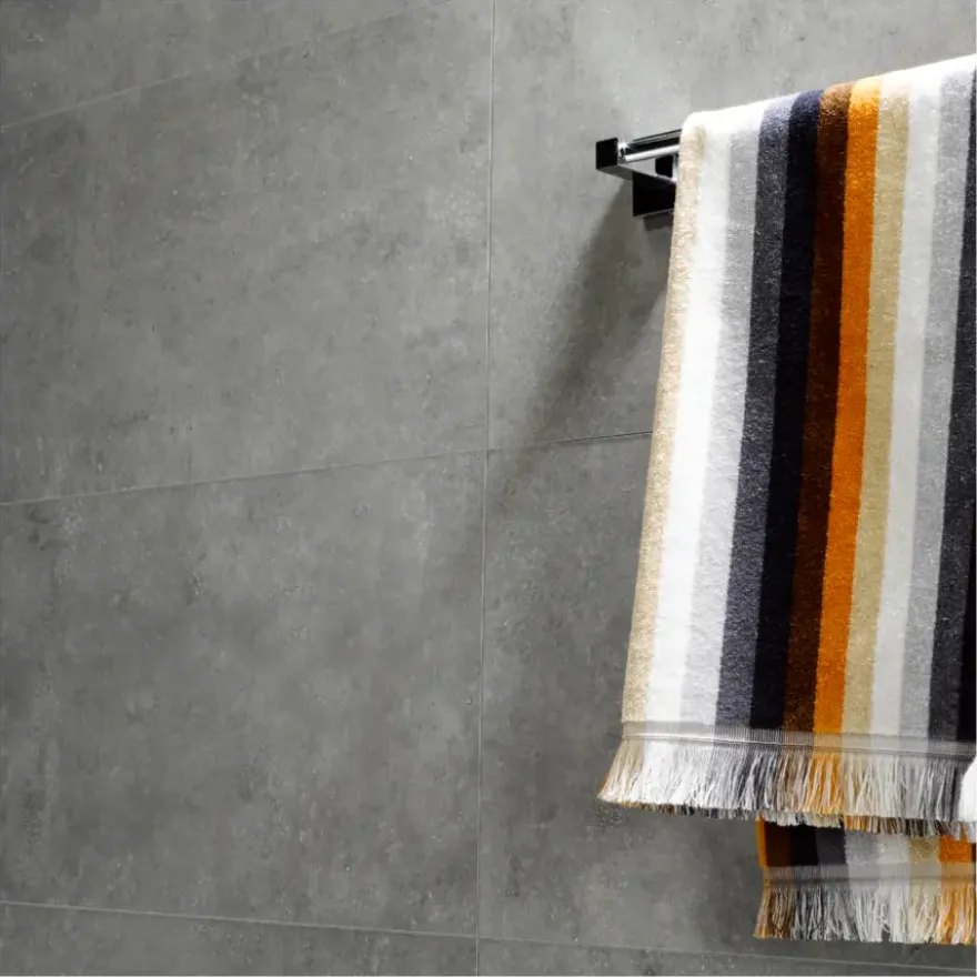 Dumawall+ wandtegel kunststof Polished clear concrete 1,95m² 37,5x65cm 8 stuks