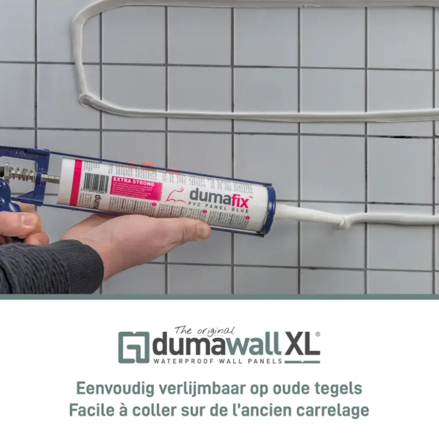 Dumawall XL kunststof wandbekleding Tavira glans 4,68m² 90x260cm - 2 stuks