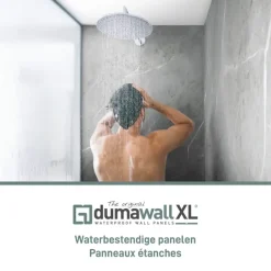 Dumawall XL kunststof wandbekleding Evora glans 4,68m² 90x260cm - 2 stuks