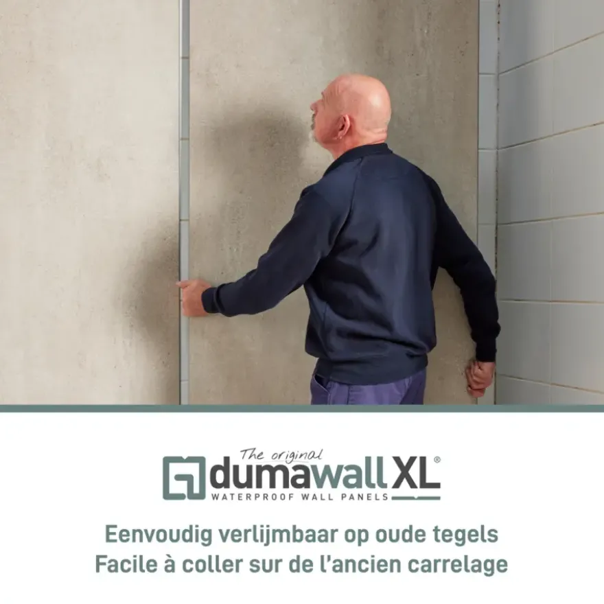 Dumawall XL kunststof wandbekleding Modica 4,68m² 90x260cm - 2 stuks