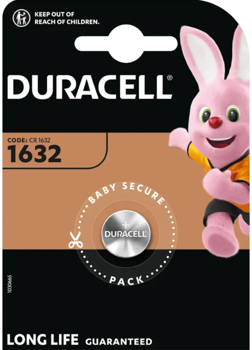 Duracell Batterij CR1632 Lithium knoopcelbatterij