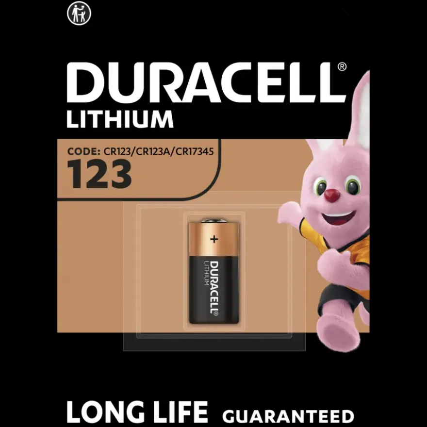 Duracell Batterij CR123A Lithium 1550mAh 3V