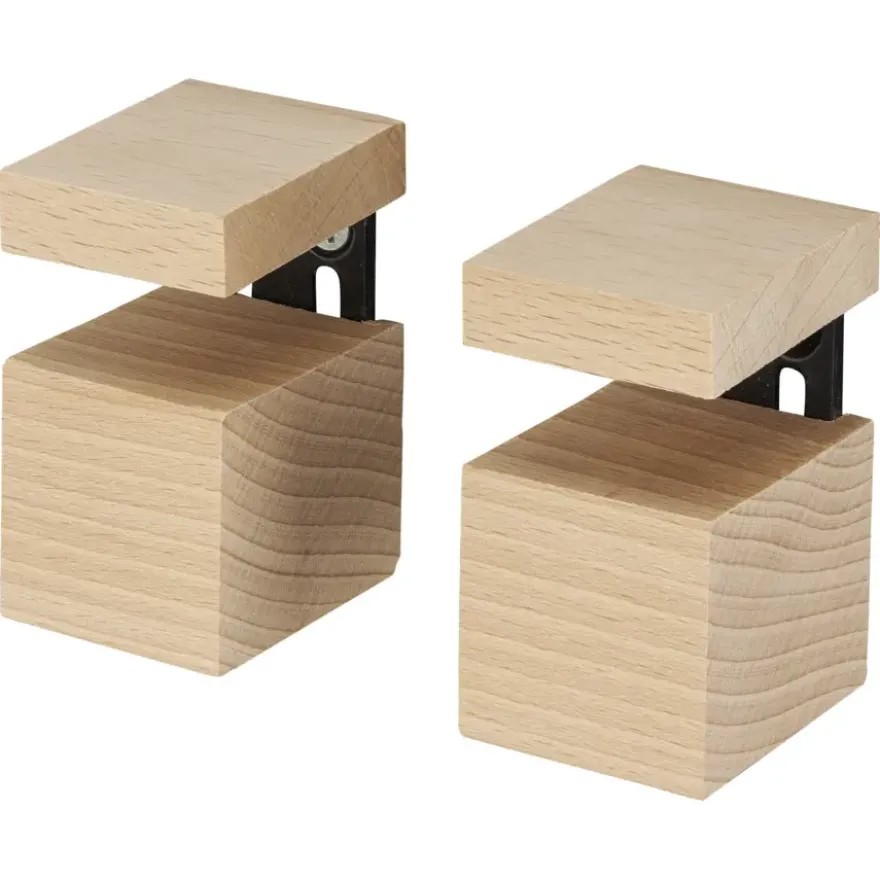 Duraline plankdrager clip beuken 6,3x4x4 cm