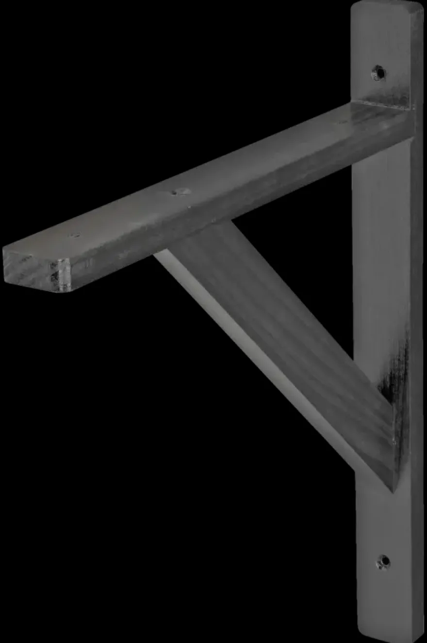 Duraline plankdrager model 15 zwart hout 25x30 cm
