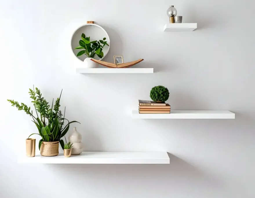 Duraline wandplank XL4 wit 118x23,5 cm 38 mm