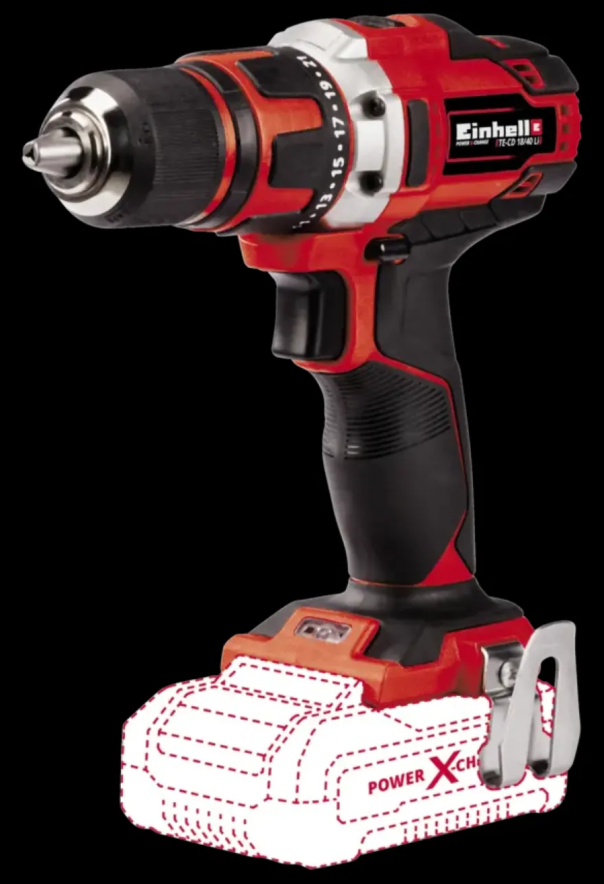 Einhell 18V accuboormachine TE-CD 18/40 LI (zonder accu)