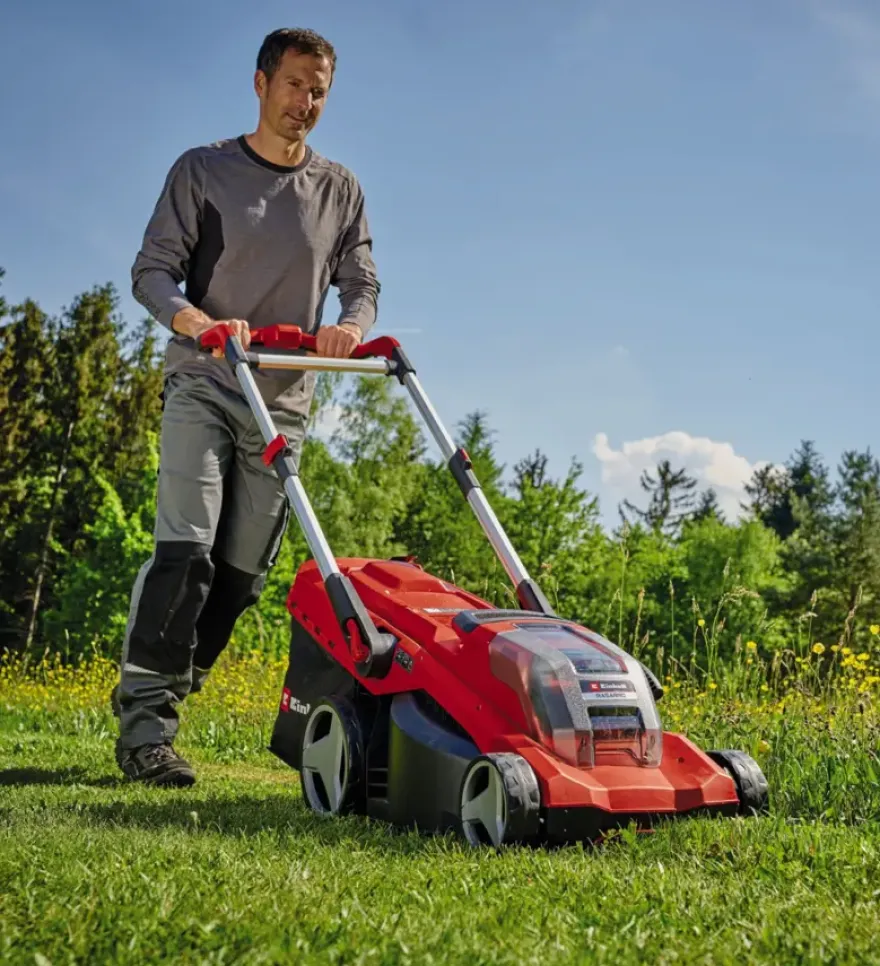 Einhell 2x18V grasmaaier 42cm Rassaro (incl. 2 accu's 5.2Ah + oplader)