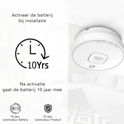 Elro FS2010-3 optische rookmelder inclusief 10 jaar lithium batterij TRIPLE-pack