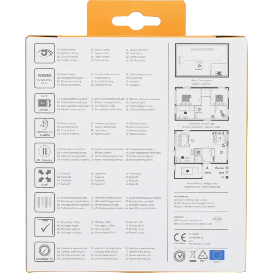 Elro FS5005P optische rookmelder inclusief 5 jaar batterij