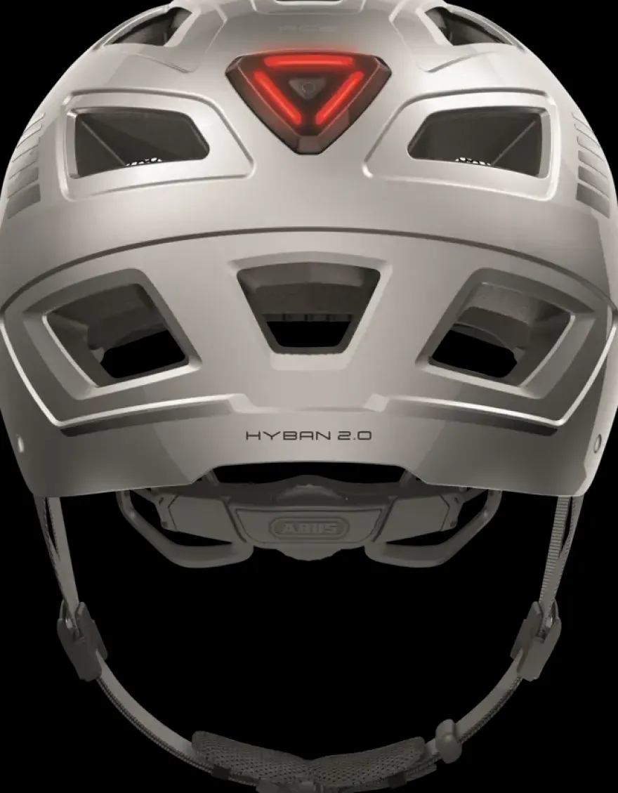 Fietshelm Hyban 2.0 signal silver L
