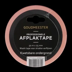 Goudmeester professionele schilderstape kwetsbare ondergrond 50 m x 25 mm
