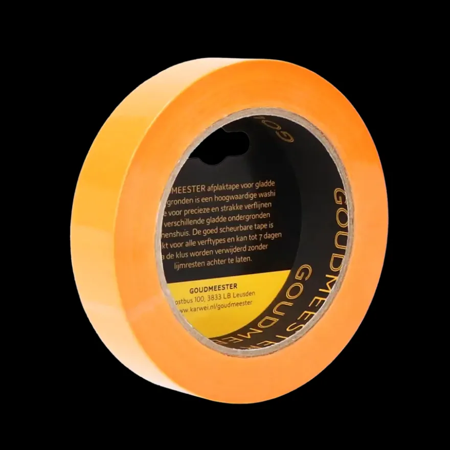 Goudmeester professionele schilderstape gladde ondergrond 50 m x 25 mm