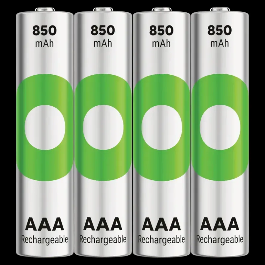 GP Batterij Oplaadbaar AAA NiMH 850 mAh ReCyko 1,2V 4 stuks (3+1)