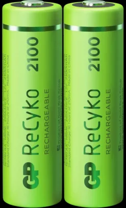 GP Batterij Oplaadbaar AA NiMH 2100mAh ReCyko 1,2V 2 Stuks