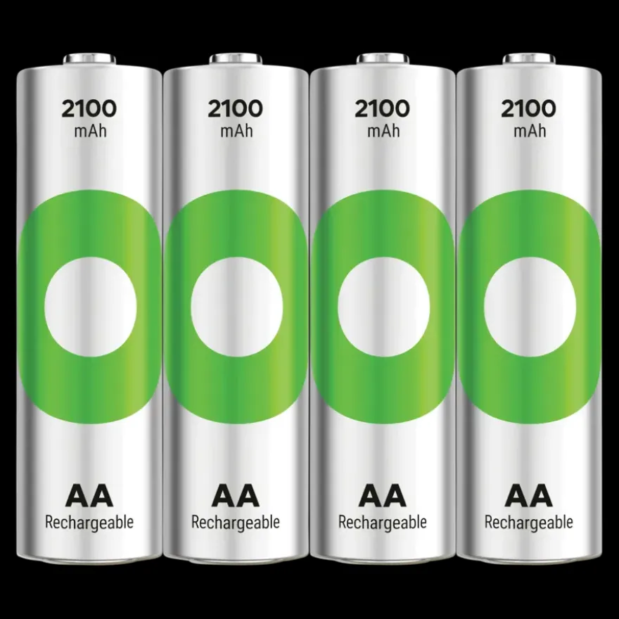 GP Batterij Oplaadbaar AA NiMH 2100 mAh ReCyko 1,2V 4 stuks (3+1)