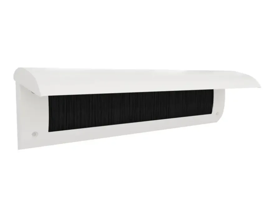 Handson Brievenbusklep met Borstel Wit Blinde Bevestiging