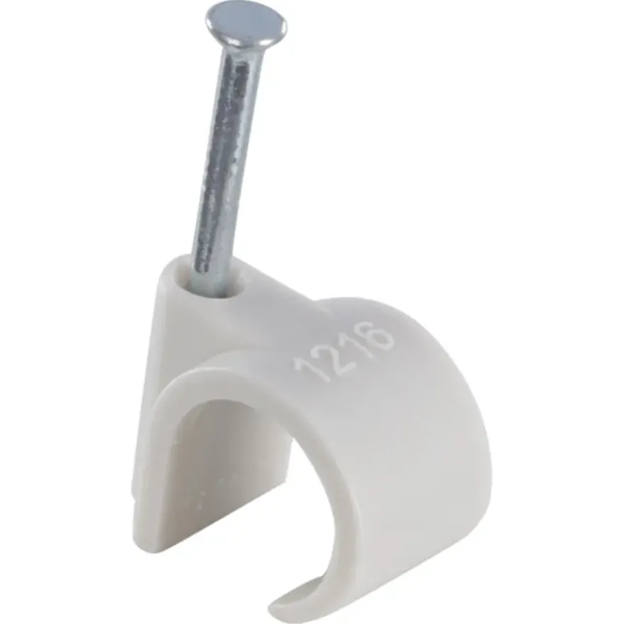 HANDSON kabelclip rond grijs 11-15mm (15 stuks)