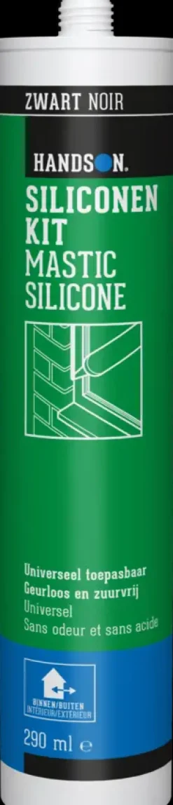Handson siliconenkit zwart 290 ml