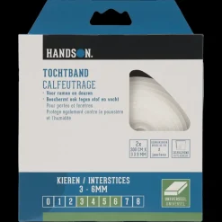 Handson tochtband PU-schuim 3x9 mm 3 meter wit 2 stuks