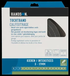 Handson tochtband universeel PU-schuim antraciet 3 meter 2 stuks
