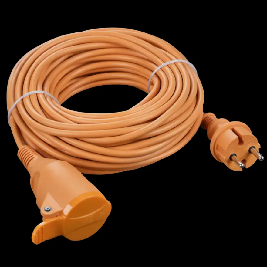 Handson Verlengsnoer Oranje 2x1,5mm 20 Meter IP44