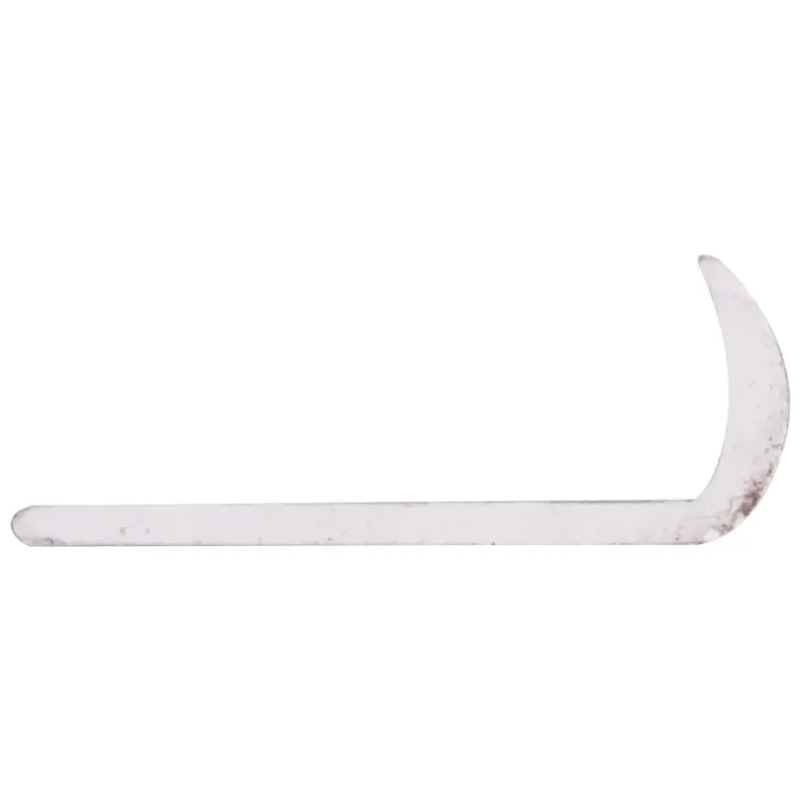 Hockeystickprofiel kunststof wit 8x21 mm lengte 260 cm