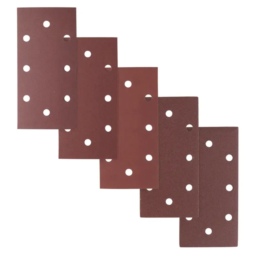 Irwin schuurvel 190 x 93 mm K80/K120/K240 zelfhechtend, met perforatie voor B+D, 10 stuks.