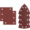 Irwin schuurvel voor Makita Tristar, zelfklevend K80, 6 stuks