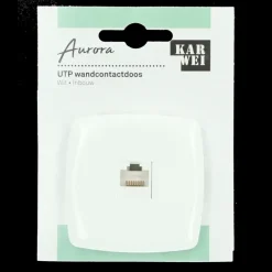 KARWEI Aurora UTP Wandcontactdoos CAT5 wit