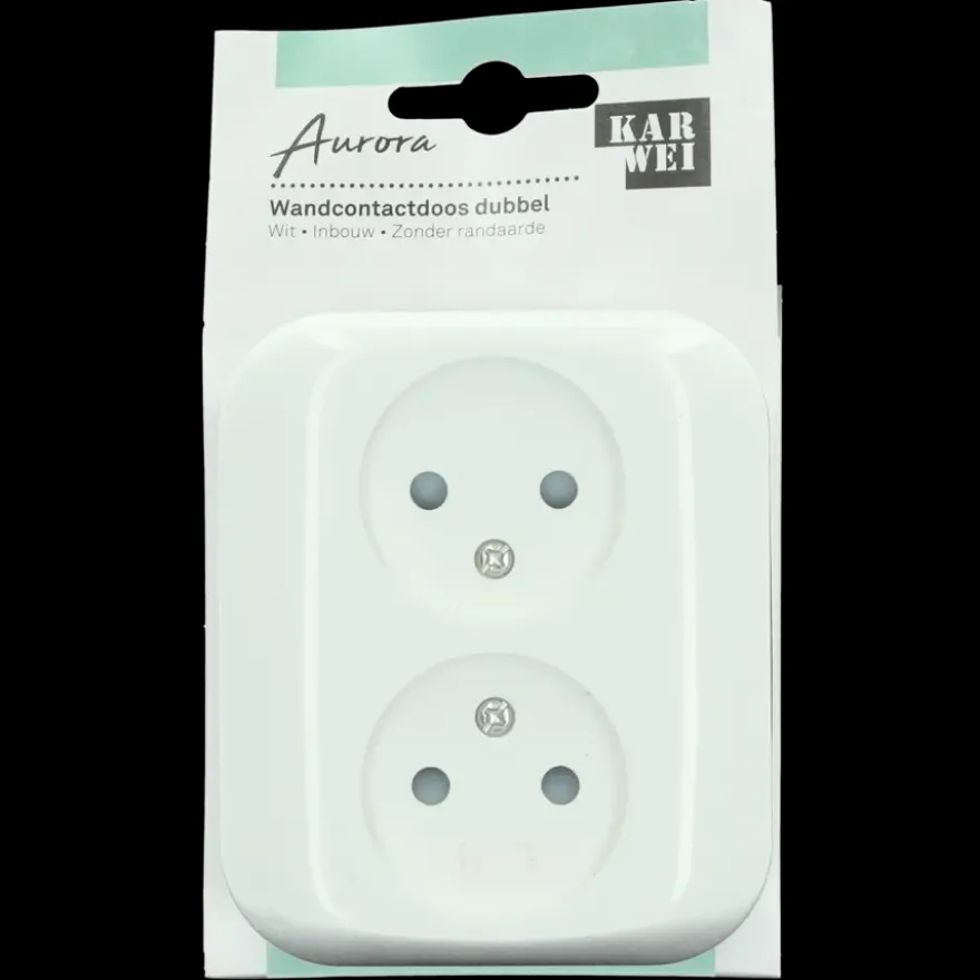 KARWEI Aurora wandcontactdoos dubbel wit