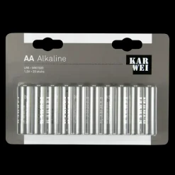 KARWEI Batterij Alkaline AA 20 stuks
