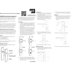 KARWEI deurkrukset L-vorm langschild vrij-bezet 63/8mm aluminium