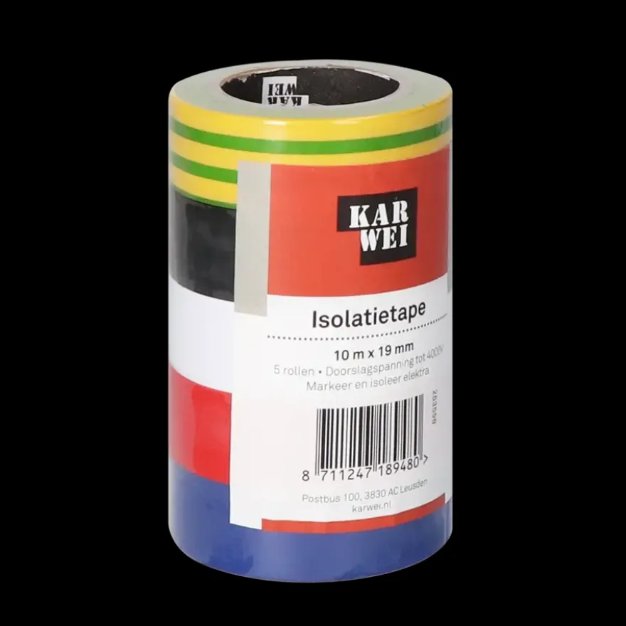 KARWEI elektrische isolatietape 10 m x 19 mm (5 stuks)