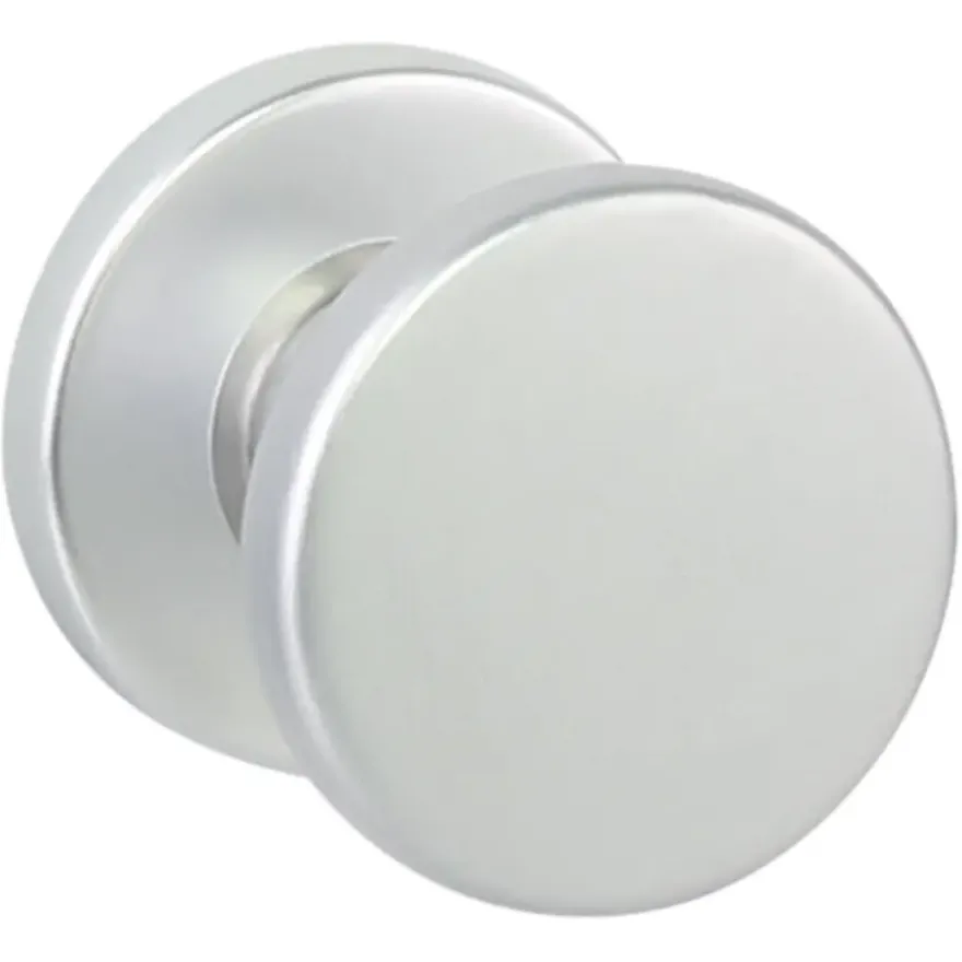 Karwei knopkruk rond rozet aluminium