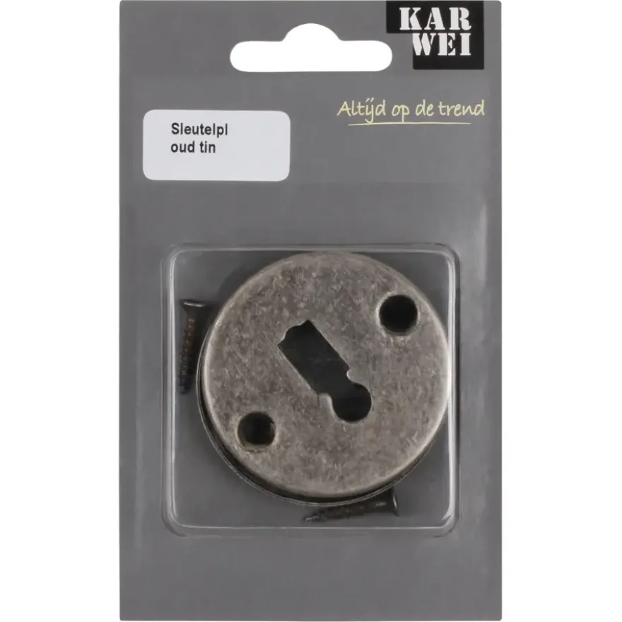 KARWEI sleutel rozet rond tin look (messing)