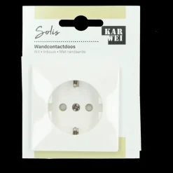 KARWEI Solis enkel wandcontactdoos wit