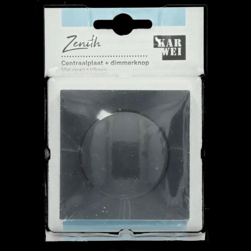 KARWEI Zenith centraalplaat dimmer mat zwart