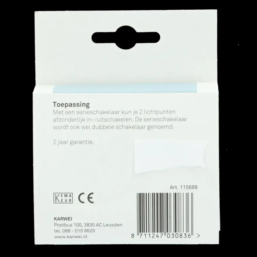 KARWEI Zenith serieschakelaar mat zwart
