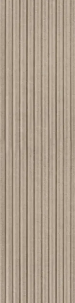 Kleurstaal viltpaneel met golf taupe 20x30 cm