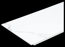 Kleurstaal wandtegel kunststof Allora wit marmer mat 20x30cm