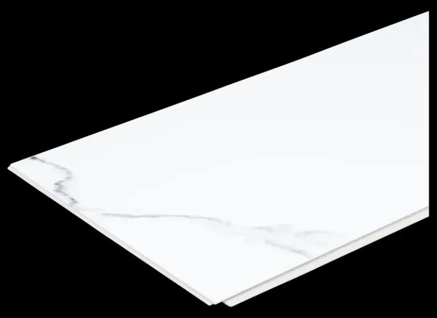 Kleurstaal wandtegel kunststof Allora wit marmer mat 20x30cm