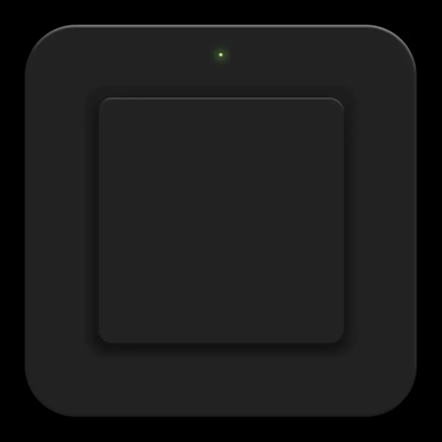 KlikAanKlikUit Draadloze enkelvoudige/dubbele wandschakelaar AWST-9000Z Zwart