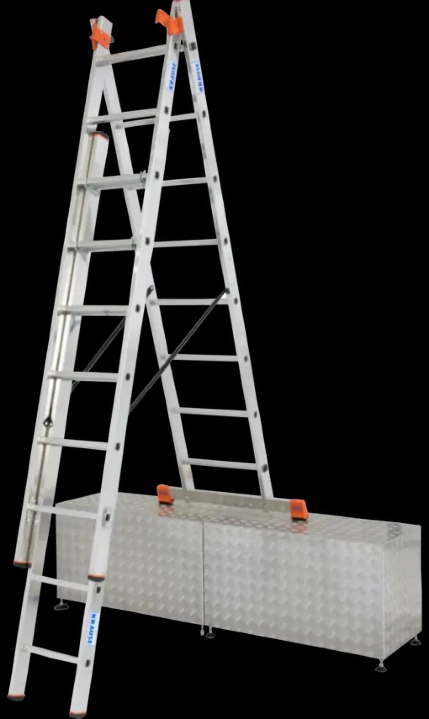 Krause Tribilo Schuifladder 3 x 8 treden