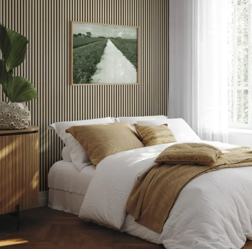 Lattenwand Brisbane licht eiken 260 x 52,6 cm dikte 18,5 mm (2 stuks)